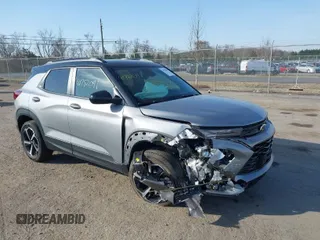 2023 Chevrolet TrailBlazer RS with VIN KL79MTSL7PB112830, listed as a IAAI auction lot 41782091 with 28,223 mi miles. Bid and sale history available at carsss.com. Image 1.