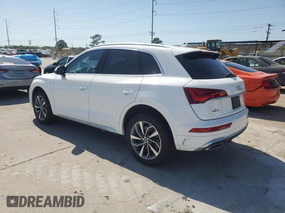 2022 Audi Q5 S line Premium z VIN WA1GAAFY4N2062294, wystawiony jako Copart lot #52314365 z przebiegiem 40 920 mil mil oraz Szkoda całkowita • Salvage title. Historia ofert i sprzedaży dostępna na DreamBid. Obrazek 2.