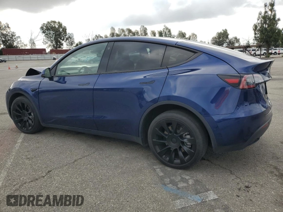 2021 Tesla Model Y Long Range with VIN 5YJYGDEE2MF207913, listed as a Copart auction lot 54385605 with 46,056 mi miles and Salvage Title. Bid and sale history available at DreamBid. Image 2.