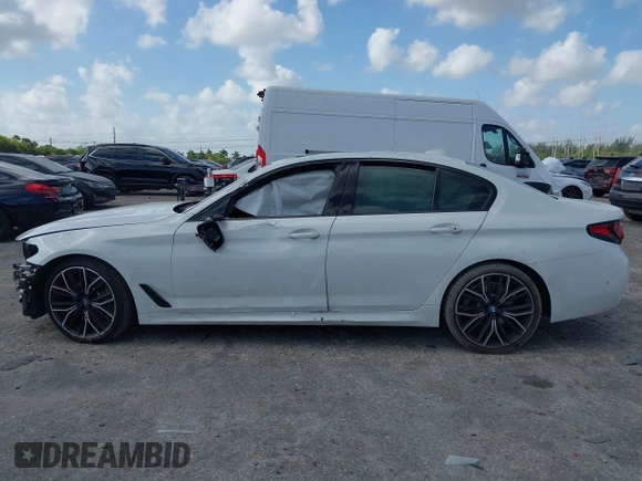 2021 BMW 5 Series 530i with VIN WBA53BH01MWX02468, listed as a IAAI auction lot 42115308 with 26,649 mi miles and . Bid and sale history available at DreamBid. Image 15.