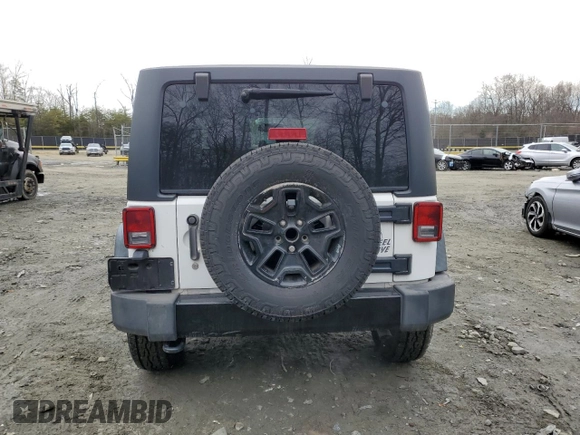 2015 Jeep Wrangler Sport with VIN 1C4AJWAG1FL525429, listed as a Copart auction lot 43033025 with 93,972 mi miles and Salvage title. Bid and sale history available at DreamBid. Image 6.