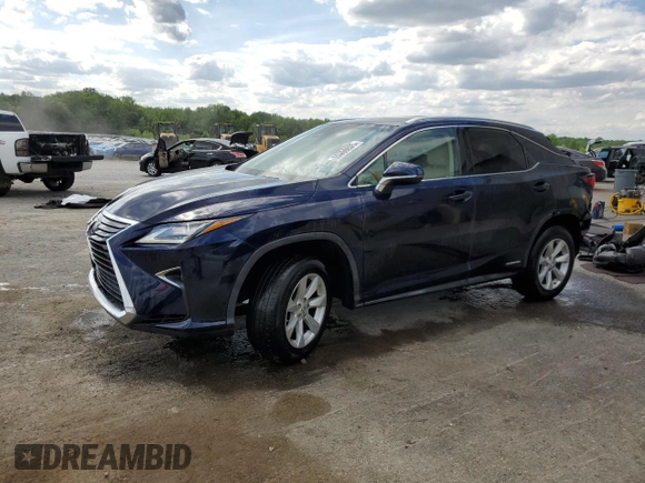 2016 Lexus RX 450h with VIN 2T2BGMCA2GC002702, listed as a Copart auction lot 55608805 with 149,056 mi miles and Salvage title. Bid and sale history available at DreamBid. Image 1.