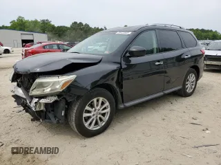 2015 Nissan Pathfinder SL z VIN 5N1AR2MN2FC636613, wystawiony jako Copart lot #59422685 z przebiegiem 120 290 mil mil oraz Szkoda całkowita • Salvage title. Historia ofert i sprzedaży dostępna na DreamBid. Obrazek 1.