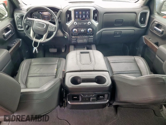 2020 GMC Sierra 1500 Denali with VIN 1GTU9FEL1LZ109497, listed as a Copart auction lot 57228625 with 54,267 mi miles and Salvage title. Bid and sale history available at DreamBid. Image 8.
