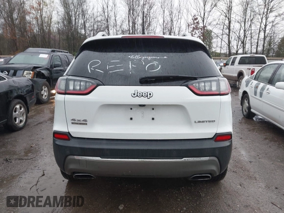 2019 Jeep Cherokee Limited with VIN 1C4PJMDN9KD173231, listed as a IAAI auction lot 41834562 with 133,777 mi miles. Bid and sale history available at carsss.com. Image 16.