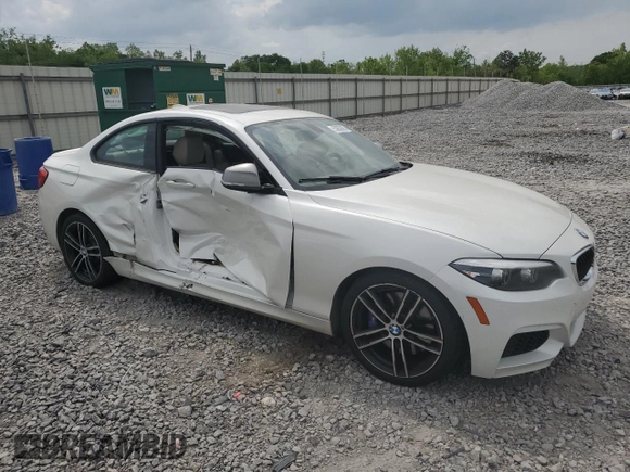 2018 BMW 2 Series M240i with VIN WBA2J5C59JVC07209, listed as a Copart auction lot 53855665 with Not Provided miles and Salvage Title. Bid and sale history available at carsss.com. Image 4.