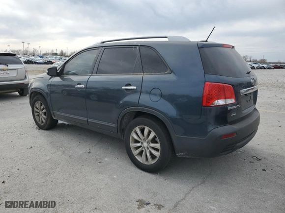 2011 Kia Sorento LX with VIN 5XYKT4A24BG155865, listed as a Copart auction lot 49516025 with 183,209 mi miles and Clean Title. Bid and sale history available at carsss.com. Image 2.