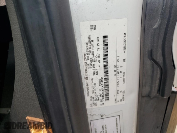 2020 Ford Transit Passenger XL z VIN 1FDZK1C83LKB11705, wystawiony jako Copart lot #59917275 z przebiegiem 128 307 mil mil oraz Szkoda całkowita • Salvage title. Historia ofert i sprzedaży dostępna na DreamBid. Obrazek 13.