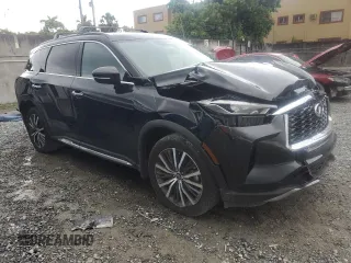 2024 Infiniti QX60 Autograph with VIN 5N1DL1HU3RC340451, listed as a Copart auction lot 62314735 with 18,010 mi miles and Salvage title. Bid and sale history available at DreamBid. Image 4.