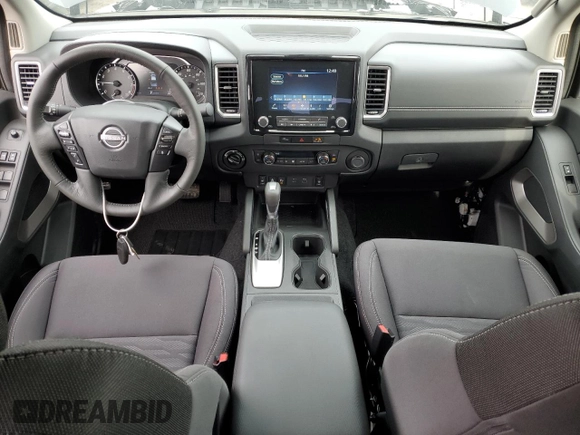 2024 Nissan Frontier SV with VIN 1N6ED1EK7RN631464, listed as a Copart auction lot 47051115 with 10 mi miles and Salvage title. Bid and sale history available at DreamBid. Image 8.