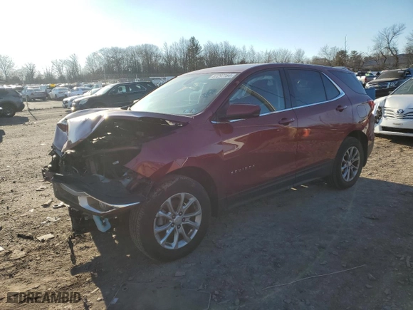 2020 Chevrolet Equinox LT with VIN 2GNAXUEV5L6267875, listed as a Copart auction lot 87297164 with 49,093 mi miles and Salvage Title. Bid and sale history available at carsss.com. Image 1.