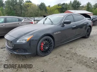 2018 Maserati Quattroporte S with VIN ZAM56YPA7J1271761, listed as a Copart auction lot 50539244 with 76,561 mi miles. Bid and sale history available at carsss.com. Image 1.