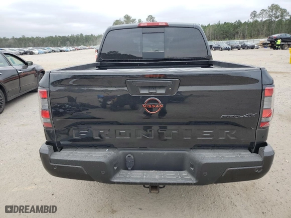 2024 Nissan Frontier PRO-4X with VIN 1N6ED1EK6RN605079, listed as a Copart auction lot 44513245 with 6,914 mi miles and Salvage Title. Bid and sale history available at carsss.com. Image 6.