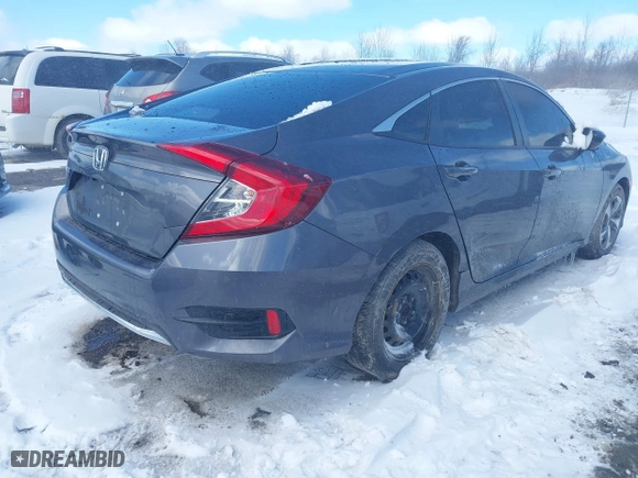 2019 Honda Civic Sedan LX with VIN 2HGFC2F69KH515264, listed as a IAAI auction lot 41727578 with 51,242 mi miles. Bid and sale history available at carsss.com. Image 4.