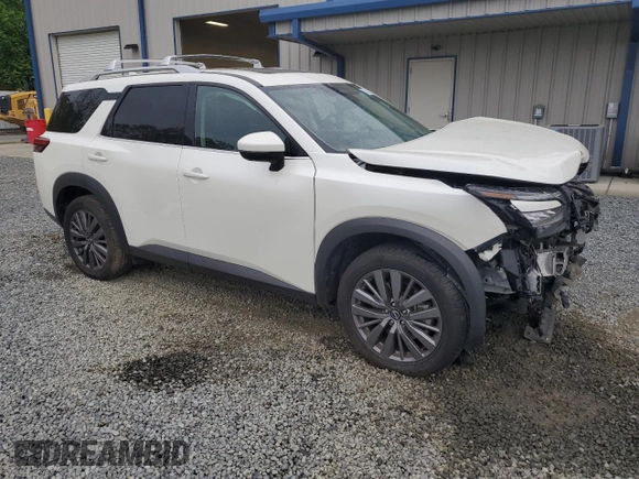 2023 Nissan Pathfinder SL with VIN 5N1DR3CB6PC203078, listed as a Copart auction lot 52146575 with 43,014 mi miles and Salvage title. Bid and sale history available at DreamBid. Image 4.