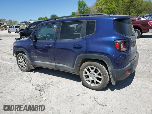 2019 Jeep Renegade Latitude z VIN ZACNJABB4KPJ77846, wystawiony jako Copart lot #53293925 z przebiegiem 77 934 mil mil oraz Szkoda całkowita • Salvage title. Historia ofert i sprzedaży dostępna na DreamBid. Obrazek 2.