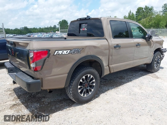 2023 Nissan Titan SV with VIN 1N6AA1ED0PN112536, listed as a IAAI auction lot 42311274 with 45,028 mi miles and . Bid and sale history available at DreamBid. Image 4.