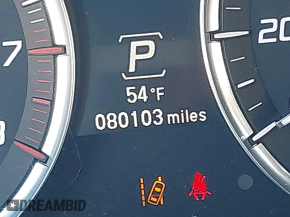 2015 Acura TLX V6 Advance with VIN 19UUB2F75FA003279, listed as a IAAI auction lot 41748861 with 80,103 mi miles. Bid and sale history available at carsss.com. Image 15.