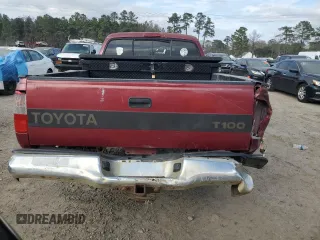 1996 Toyota T100 DX with VIN JT4TN12D0T0021827, listed as a Copart auction lot 44328465 with 253,582 mi miles and Salvage Title. Bid and sale history available at carsss.com. Image 6.