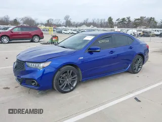 2018 Acura TLX w/A-SPEC Pkg with VIN 19UUB3F60JA003003, listed as a IAAI auction lot 41701363 with 142,073 mi miles. Bid and sale history available at carsss.com. Image 2.