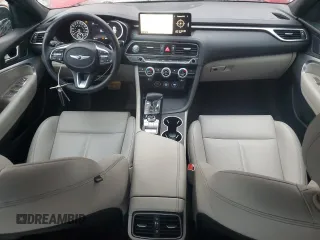 2023 Genesis G70 2.0T with VIN KMTG34TA6PU132041, listed as a Copart auction lot 82761074 with 33,317 mi miles and Salvage Title. Bid and sale history available at DreamBid. Image 8.