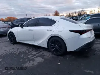 2021 Lexus IS with VIN JTHC81F29M5043408, listed as a Copart auction lot 81128854 with 47,625 mi miles and Salvage Title. Bid and sale history available at carsss.com. Image 2.