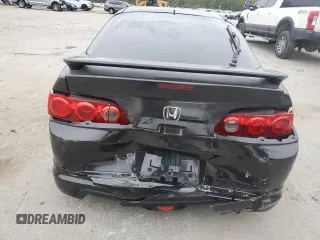 2002 Acura RSX Type S with VIN JH4DC53062C025583, listed as a Copart auction lot 80973534 with 207,624 mi miles and Salvage Title. Bid and sale history available at carsss.com. Image 6.