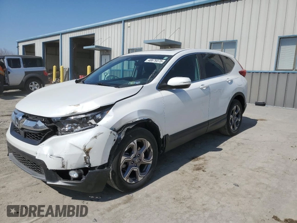 2019 Honda CR-V EX with VIN 2HKRW2H52KH668745, listed as a Copart auction lot 48679375 with 116,576 mi miles and Salvage Title. Bid and sale history available at DreamBid. Image 1.