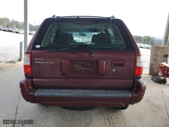 2002 Isuzu Rodeo S with VIN 4S2CK58W924328997, listed as a Copart auction lot 41454525 with 110,569 mi miles and Salvage Title. Bid and sale history available at carsss.com. Image 6.