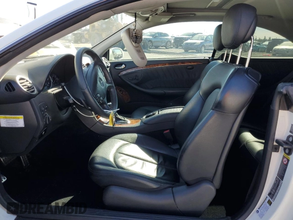 2009 Mercedes-Benz CLK 550 with VIN WDBTJ72HX9F264261, listed as a Copart auction lot 89173605 with Not Provided miles and Salvage Title. Bid and sale history available at DreamBid. Image 7.