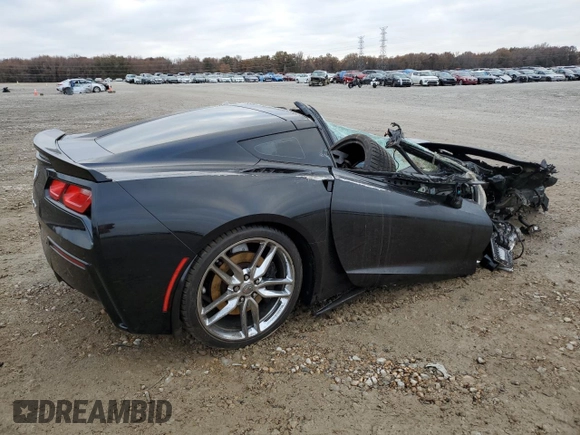 2014 Chevrolet Corvette Z51 3LT with VIN 1G1YM2D7XE5102192, listed as a Copart auction lot 84450934 with Not provided miles and Salvage title. Bid and sale history available at DreamBid. Image 3.