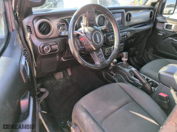 2021 Jeep Gladiator Texas Trail with VIN 1C6JJTAM6ML508229, listed as a Copart auction lot 74991134 with 0 mi miles and Non Repairable. Bid and sale history available at carsss.com. Image 8.