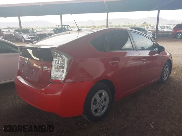 2011 Toyota Prius I with VIN JTDKN3DU3B1411835, listed as a IAAI auction lot 42015181 with 205,744 mi miles and . Bid and sale history available at DreamBid. Image 4.