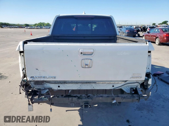 2019 Honda Ridgeline RTL-E with VIN 5FPYK3F7XKB002241, listed as a Copart auction lot 53804835 with 61,880 mi miles and Salvage title. Bid and sale history available at DreamBid. Image 6.