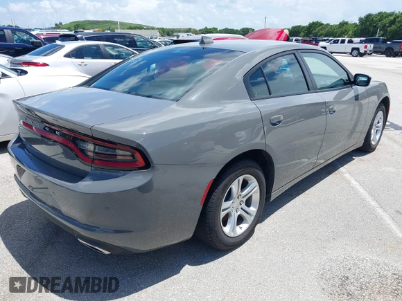 2023 Dodge Charger SXT with VIN 2C3CDXBG5PH638680, listed as a IAAI auction lot 39678284 with 24,364 mi miles. Bid and sale history available at carsss.com. Image 4.
