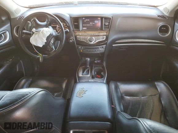 2015 Infiniti QX60 with VIN 5N1AL0MN5FC558446, listed as a Copart auction lot 49477955 with 124,587 mi miles and Salvage Title. Bid and sale history available at DreamBid. Image 8.