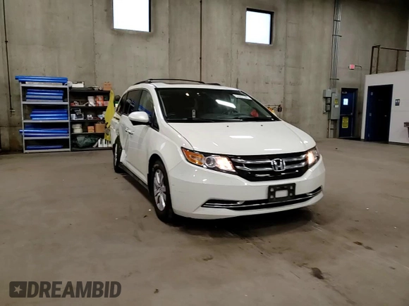 2016 Honda Odyssey EX-L with VIN 5FNRL5H67GB090747, listed as a Copart auction lot 53957235 with 131,464 mi miles and Salvage Title. Bid and sale history available at DreamBid. Image 15.
