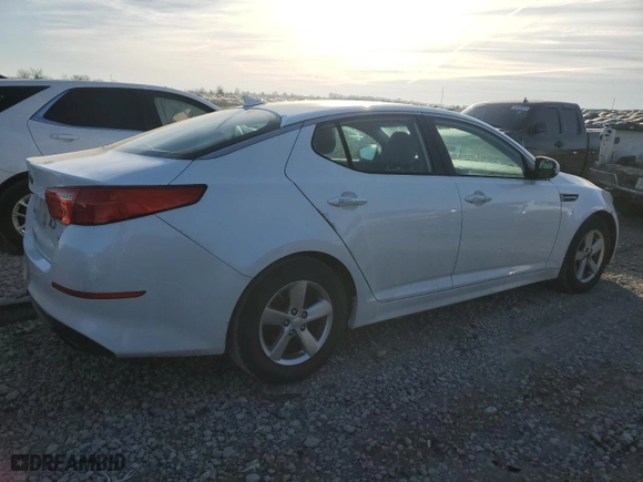 2015 Kia Optima LX with VIN 5XXGM4A75FG512379, listed as a Copart auction lot 42362495 with NaN miles and Salvage Title. Bid and sale history available at carsss.com. Image 3.