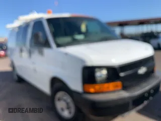 2011 Chevrolet Express Cargo with VIN 1GCWGFCA1B1180180, listed as a IAAI auction lot 42222796 with 110,812 mi miles. Bid and sale history available at carsss.com. Image 1.