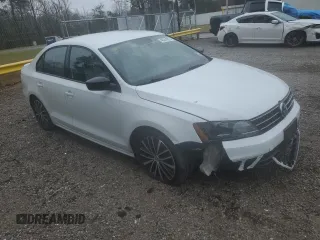 2015 Volkswagen Jetta Sport with VIN 3VWD17AJ1FM325015, listed as a Copart auction lot 46241915 with 54,785 mi miles and Salvage title. Bid and sale history available at DreamBid. Image 4.