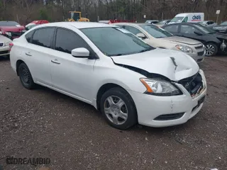 2014 Nissan Sentra SV with VIN 3N1AB7APXEL608866, listed as a IAAI auction lot 41557136 with 119,415 mi miles. Bid and sale history available at carsss.com. Image 1.