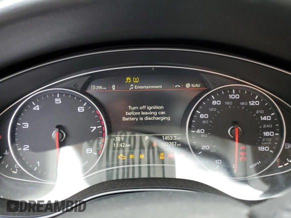 2014 Audi A7 Prestige с VIN WAU2GAFC0EN092102, выставлен на аукционе Copart как лот 53188665 с пробегом 102 767 миль миль и Списание • Salvage title. История ставок и продаж доступна на DreamBid. Изображение 9.