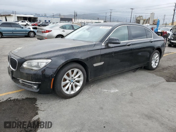 2015 BMW 7 Series 740Li with VIN WBAYE4C5XFD947497, listed as a Copart auction lot 55705975 with 257,496 mi miles and Clean Title. Bid and sale history available at DreamBid. Image 1.