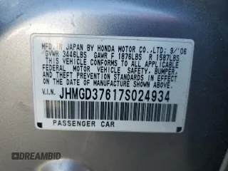 2007 Honda Fit Sport with VIN JHMGD37617S024934, listed as a Copart auction lot 78197174 with 227,377 mi miles and Salvage Title. Bid and sale history available at carsss.com. Image 12.