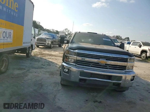 2015 Chevrolet Silverado 3500HD LTZ with VIN 1GC4K0E83FF109486, listed as a Copart auction lot 78197634 with 0 mi miles and Salvage Title. Bid and sale history available at carsss.com. Image 11.