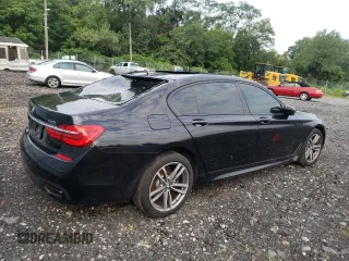 2019 BMW 7 Series 740i xDrive with VIN WBA7E4C51KGV71020, listed as a Copart auction lot 60761103 with 0 mi miles. Bid and sale history available at carsss.com. Image 3.