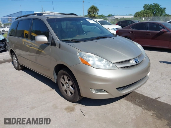 2010 Toyota Sienna XLE with VIN 5TDYK4CC5AS292110, listed as a IAAI auction lot 42055505 with 107,390 mi miles. Bid and sale history available at carsss.com. Image 1.