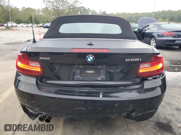 2016 BMW 2 Series 228i xDrive with VIN WBA1L9C55GV325194, listed as a Copart auction lot 72224004 with 134,063 mi miles and Salvage Title. Bid and sale history available at carsss.com. Image 6.