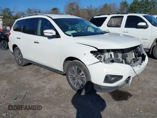 2020 Nissan Pathfinder SV with VIN 5N1DR2BN9LC607573, listed as a IAAI auction lot 42003980 with 79,236 mi miles and . Bid and sale history available at DreamBid. Image 1.
