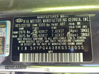 2019 Kia Sorento L z VIN 5XYPG4A38KG536055, wystawiony jako IAAI lot #42337435 z przebiegiem 48 184 mil mil oraz . Historia ofert i sprzedaży dostępna na DreamBid. Obrazek 9.